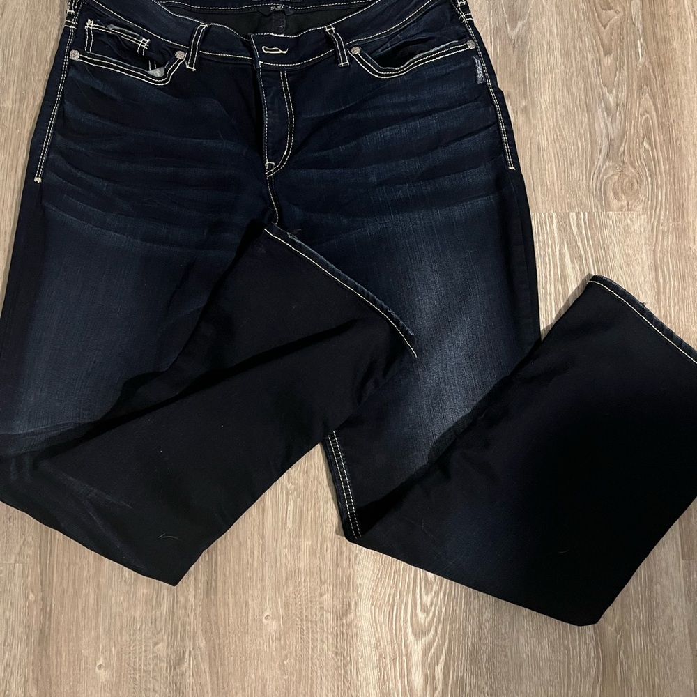 Silver dark blue  Women's Jeans size 20 L 33